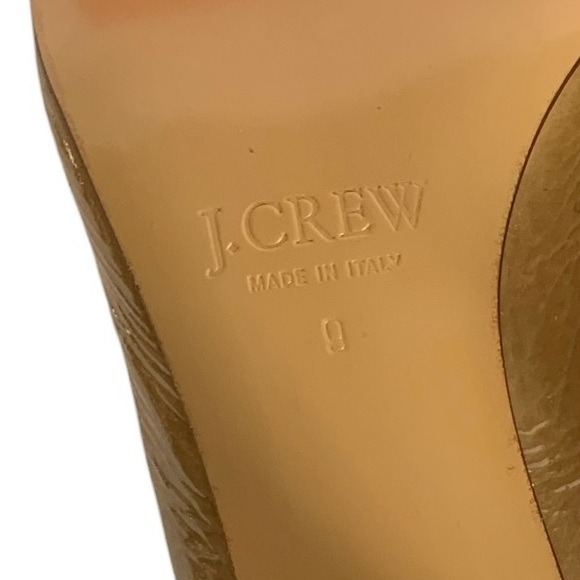 NWT J. Crew Posie Patent Leather Peep-toe Heels - NEW In Box - Sz 9 - Picture 4 of 9